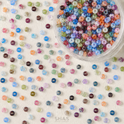 GB57 Abacus Glass Beads ( 1 pc ) Lampwork Bead