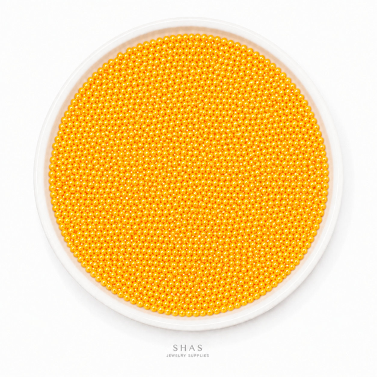 SB02L Amber Yellow Glass Seed Bead ( 1 Pack - 5g ) Premium Quality