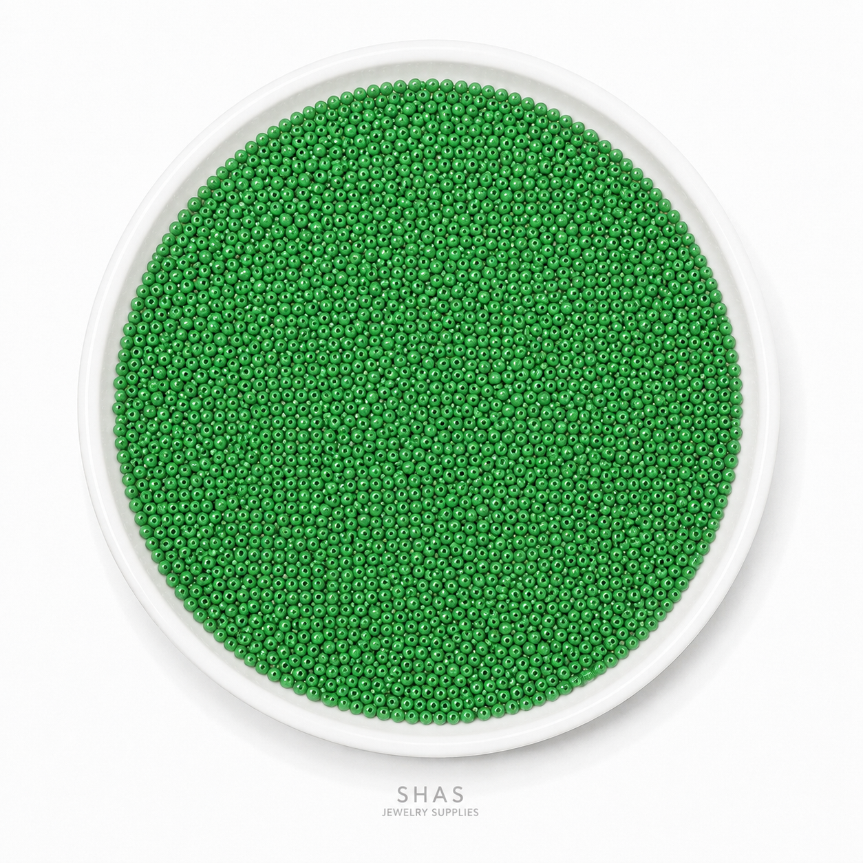 SB02P Green Glass Seed Bead ( 1 Pack - 5g ) Premium Quality