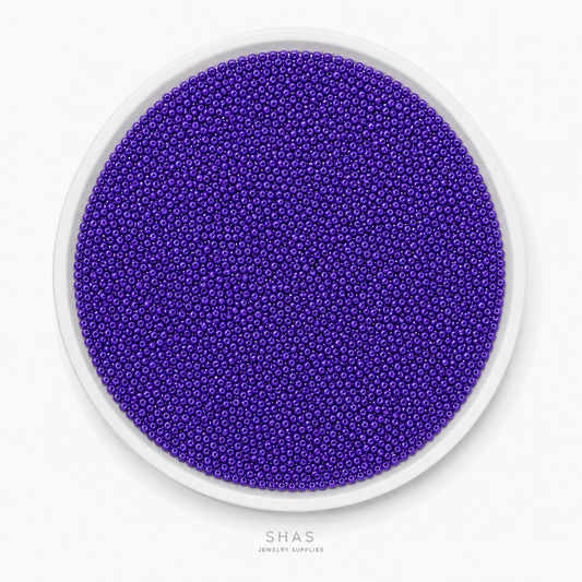 SB02R Violet Glass Seed Bead ( 1 Pack - 5g ) Premium Quality