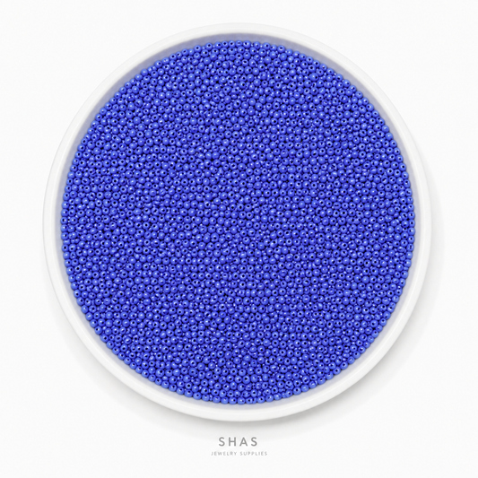 SB02V Cobalt Blue Glass Seed Bead ( 1 Pack - 5g ) Premium Quality
