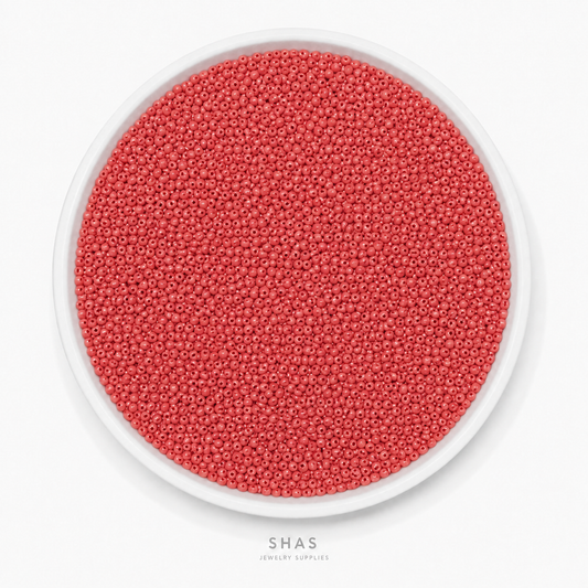SB02U Brick Red Glass Seed Bead ( 1 Pack - 5g ) Premium Quality