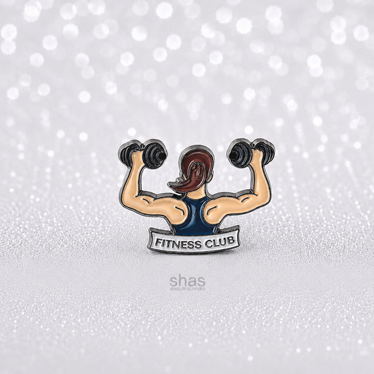 EP16 Gym Girly Enamel Pin Badge ( 1 pc ) Imported Premium Quality