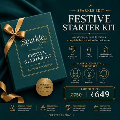 Sparkle Edit™ Vol. 02 – Festive Starter Kit | DIY Jewelry Making Kit