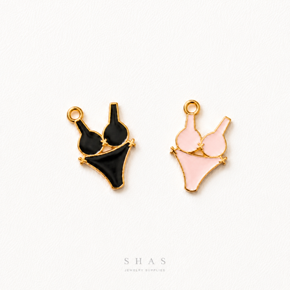 EC01U Beach Bikini  Enamel Charm ( 1 pc ) High Quality Shine