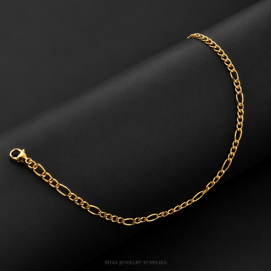 RBS01E Fiagro Chain Bracelet ( 1 pc ) 18k Gold PVD Plated