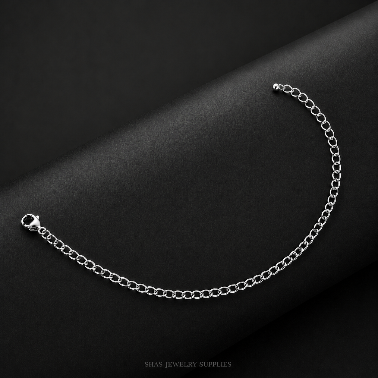 RBS01S Fiagro Cuban Chain Bracelet ( 1 pc ) Silver PVD Plated