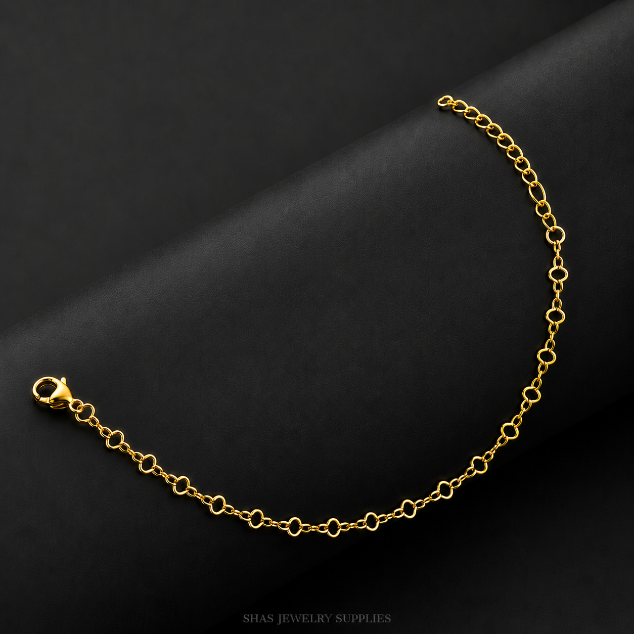 RBS01U Open Link Chain Bracelet ( 1 pc ) 18k Gold PVD Plated