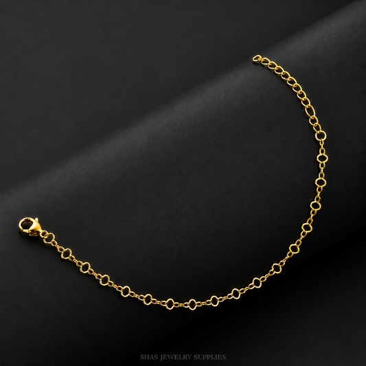 RBS01U Open Link Chain Bracelet ( 1 pc ) 18k Gold PVD Plated