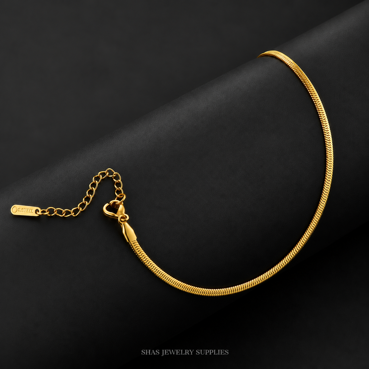 RBS01Y Snake Chain Bracelet ( 1 pc ) 18k Gold PVD Plated