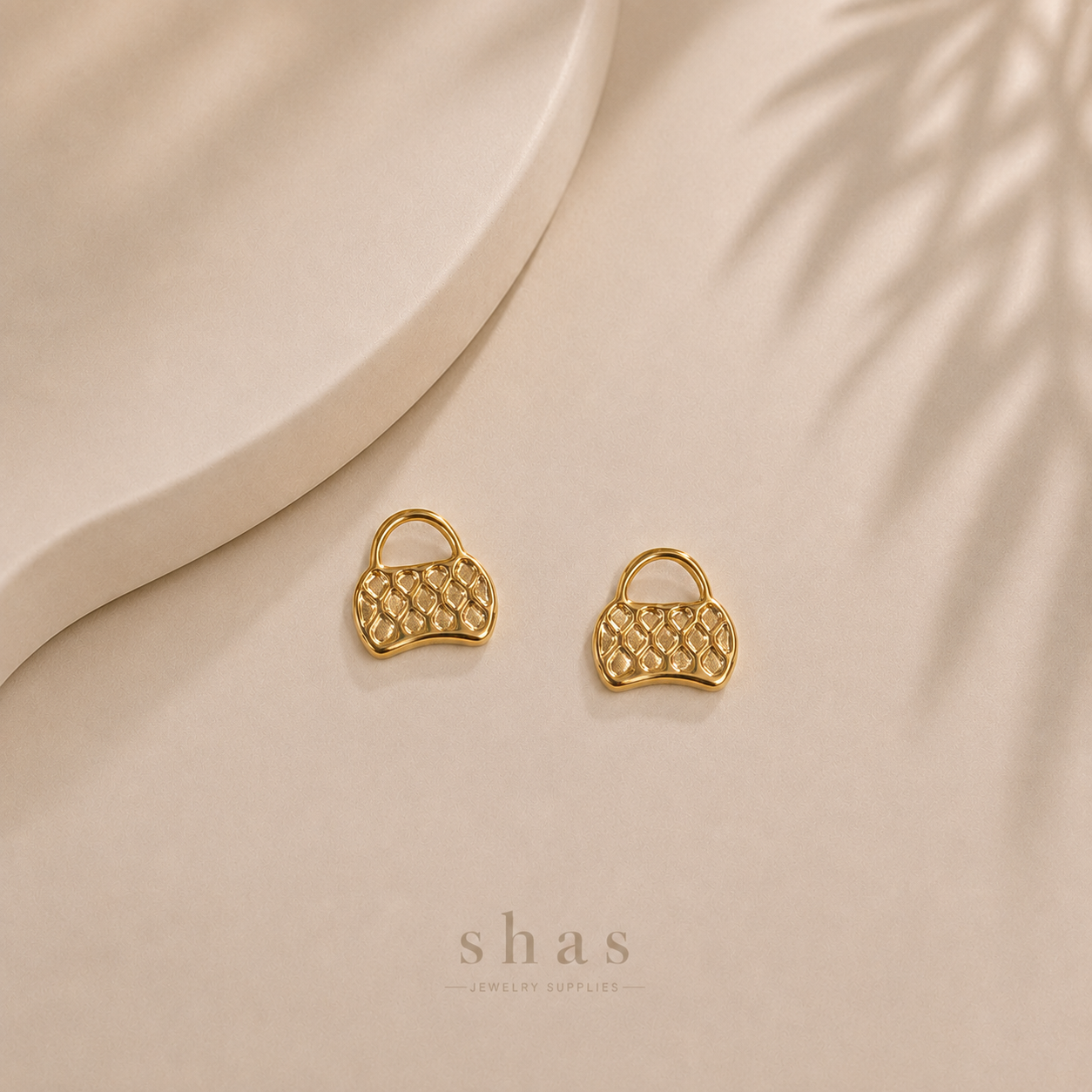 SC18Z Handbag Charm  ( 1 pc ) 18k Gold PVD