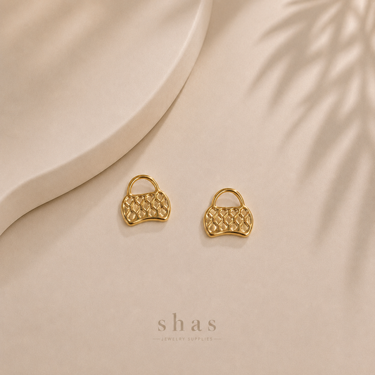 SC18Z Handbag Charm  ( 1 pc ) 18k Gold PVD