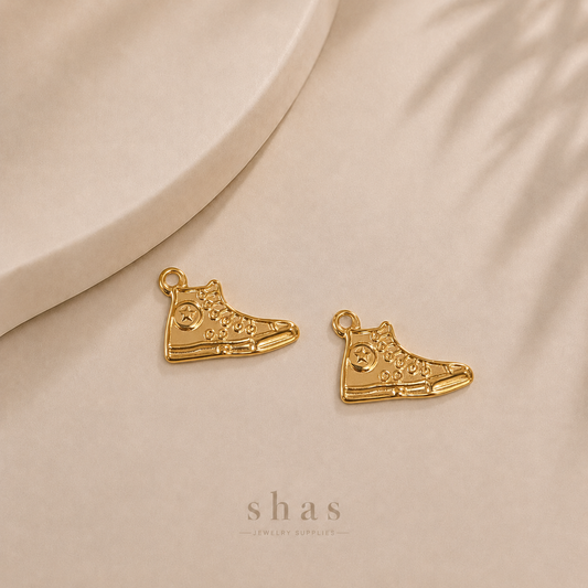 SC19E Sneakers Charm ( 1 pc ) 18k Gold PVD