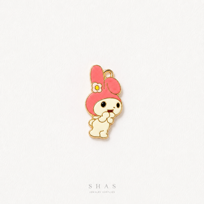 EC02U Sanrio My Melody Enamel Charm ( 1 pc ) High Quality Shine
