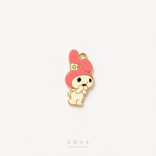 EC02U Sanrio My Melody Enamel Charm ( 1 pc ) High Quality Shine