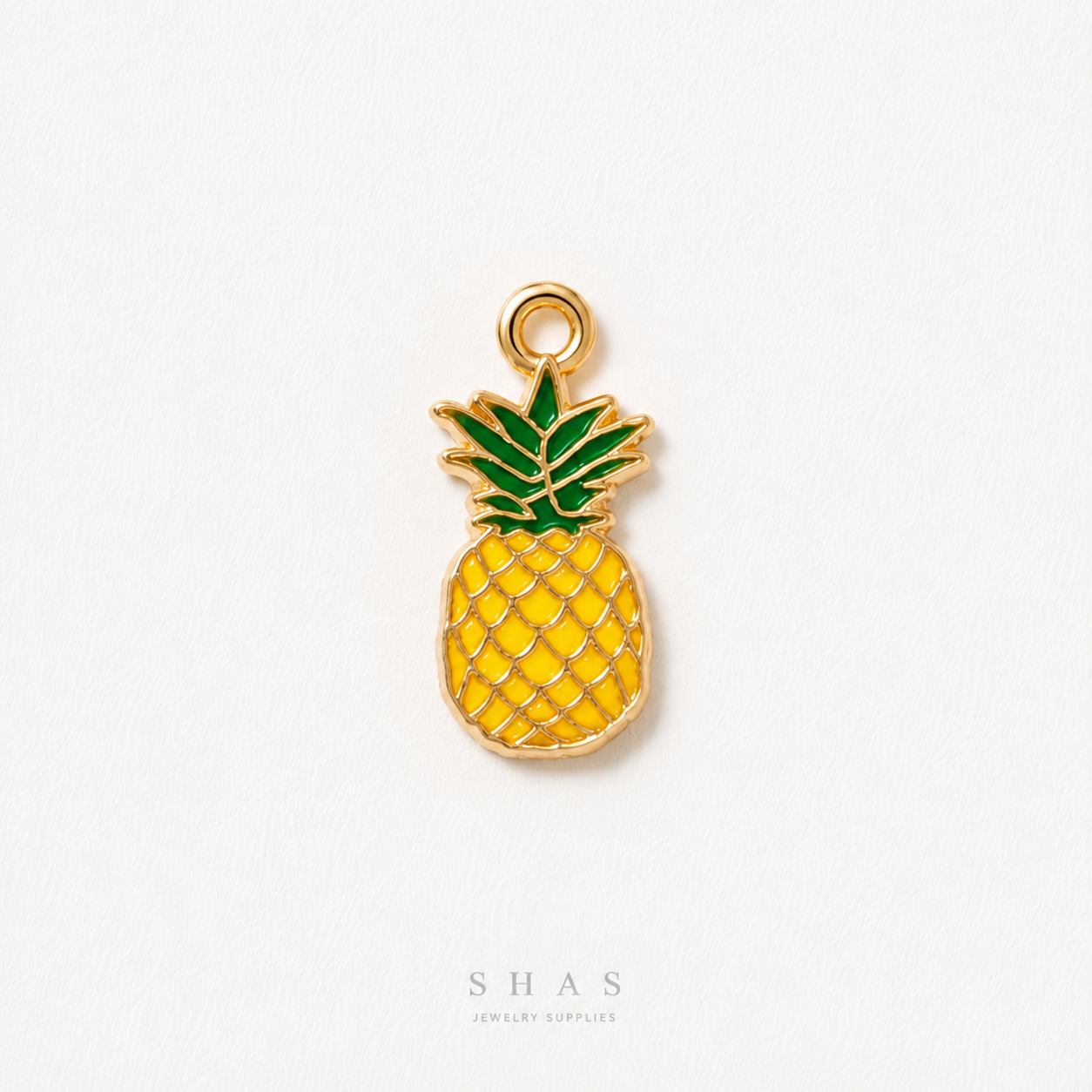 EC03H Pineapple Enamel Charm ( 1 pc ) High Quality Shine