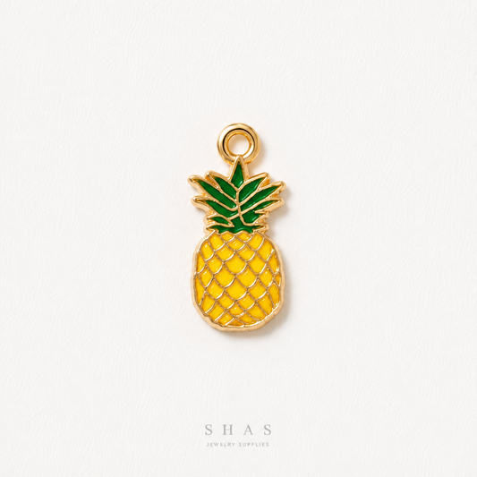 EC03H Pineapple Enamel Charm ( 1 pc ) High Quality Shine
