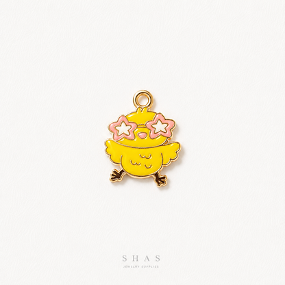 EC03R Star Chick Enamel Charm ( 1 pc ) High Quality Shine
