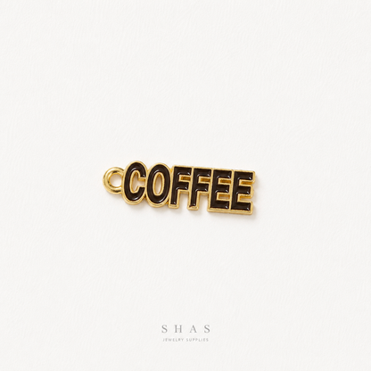 EC03M Coffee Enamel Charm ( 1 pc ) High Quality Shine