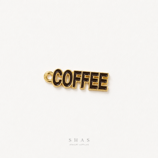 EC03M Coffee Enamel Charm ( 1 pc ) High Quality Shine
