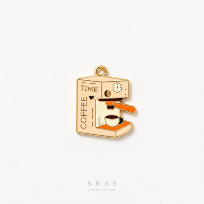 EC03Q Coffee Machine Enamel Charm ( 1 pc ) High Quality Shine
