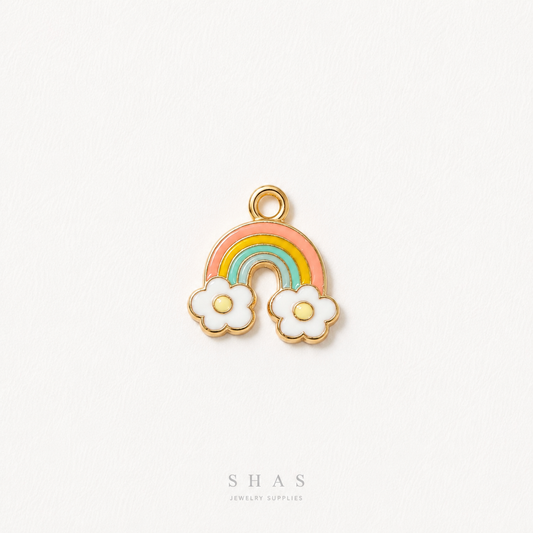 EC03J Rainbow Enamel Charm ( 1 pc ) High Quality Shine
