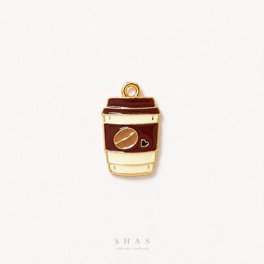 EC03N Coffee Tumbler Enamel Charm ( 1 pc ) High Quality Shine