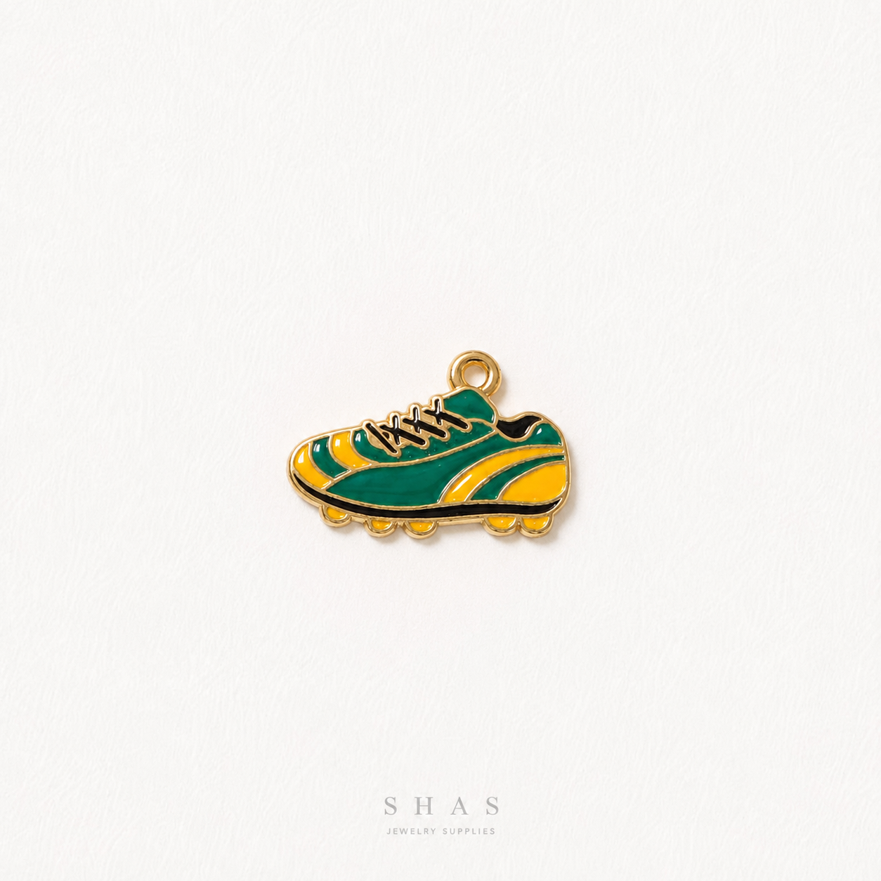 EC03T Football Boots Enamel Charm ( 1 pc ) High Quality Shine