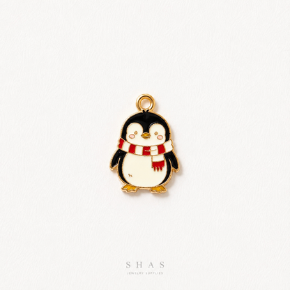 EC02Y Hugsy Penguin Enamel Charm ( 1 pc ) High Quality Shine