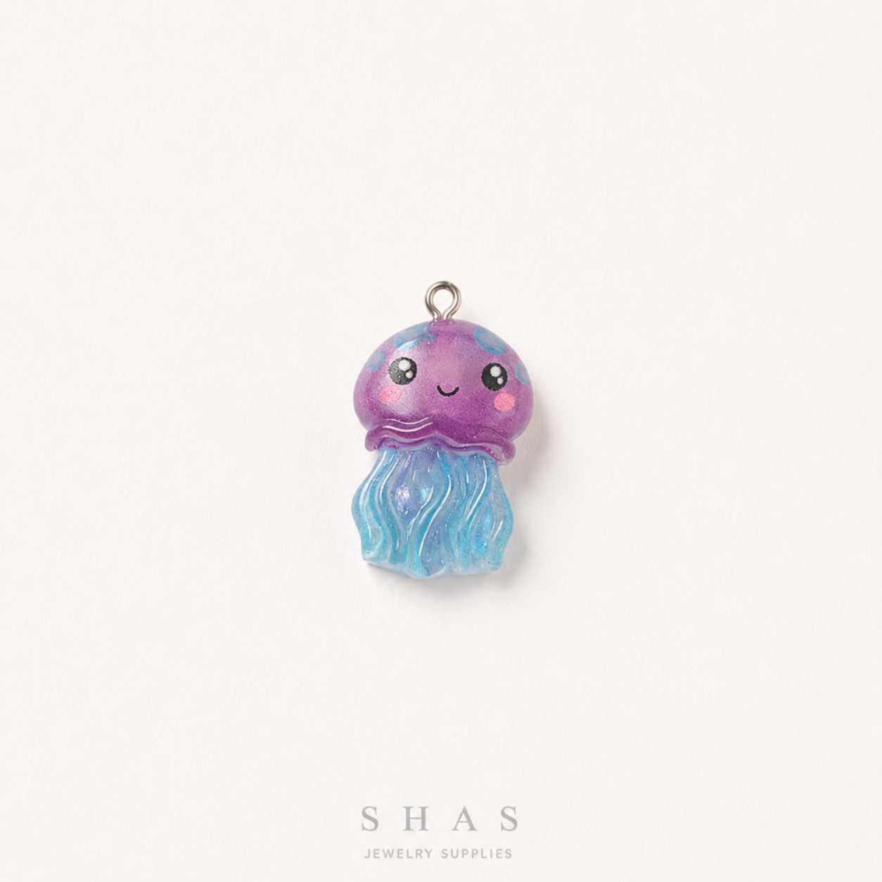 RM01L Jelly Fish Resin Charm ( 1 PC )