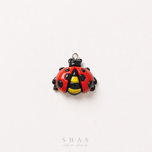 RM01C Lady Bug Resin Charm ( 1 PC )