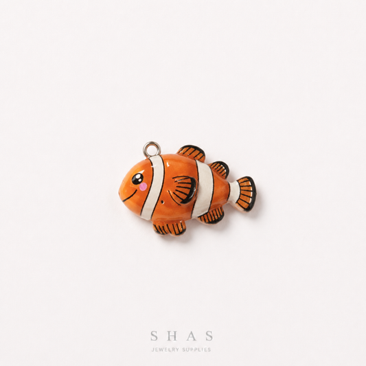RM02B Nemo Gold Fish Resin Charm ( 1 PC )