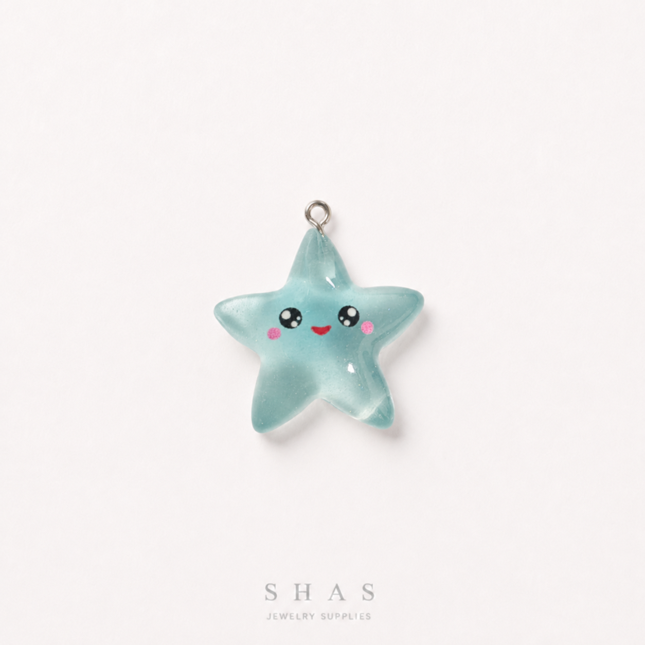 RM01D Kawaii Star Transparent Resin Charm ( 1 PC )