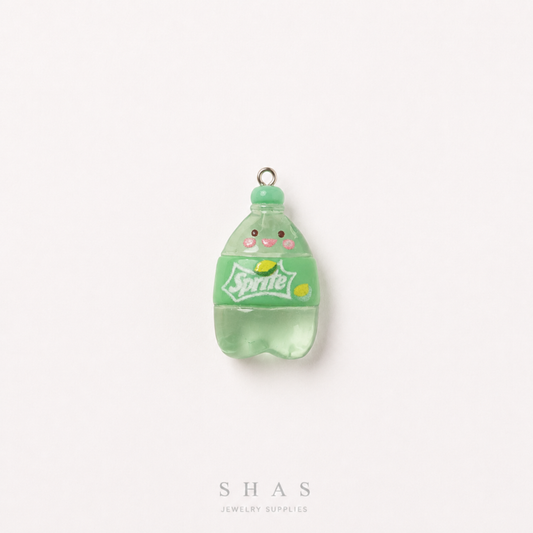 RM01F Sprite Bottle Transparent Resin Charm ( 1 PC )