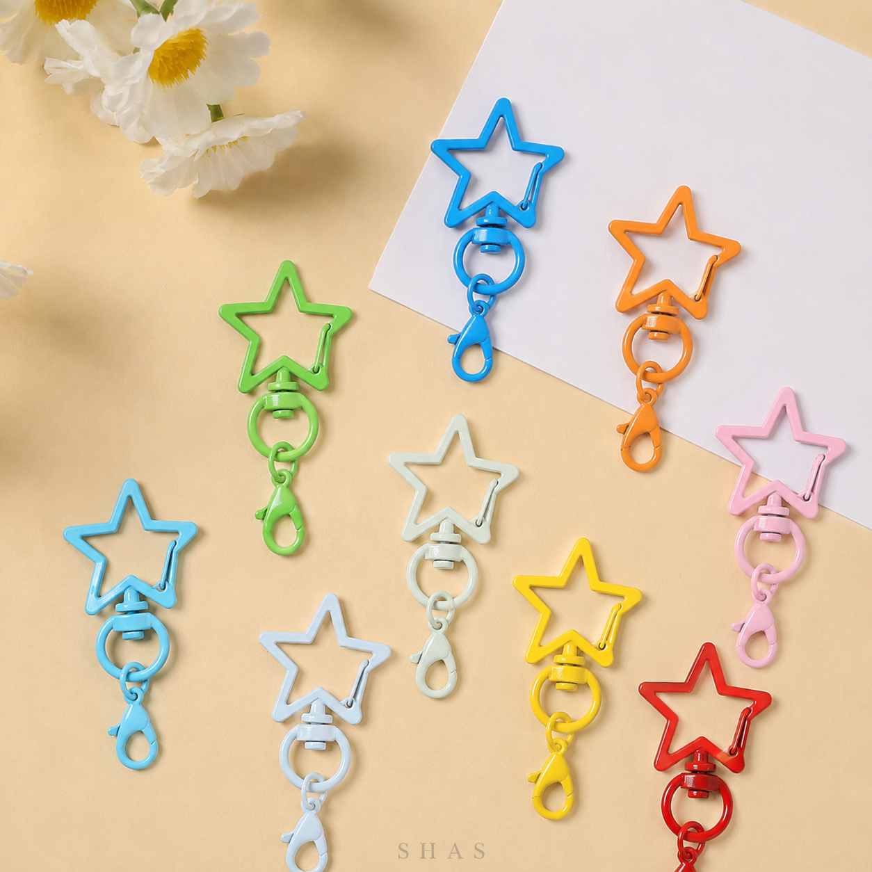 KC01 Star Shape Buckle Keychain Clasp ( 1 pc )