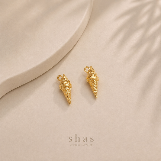 SC18Q Softy Charm ( 1 pc ) 18k Gold PVD