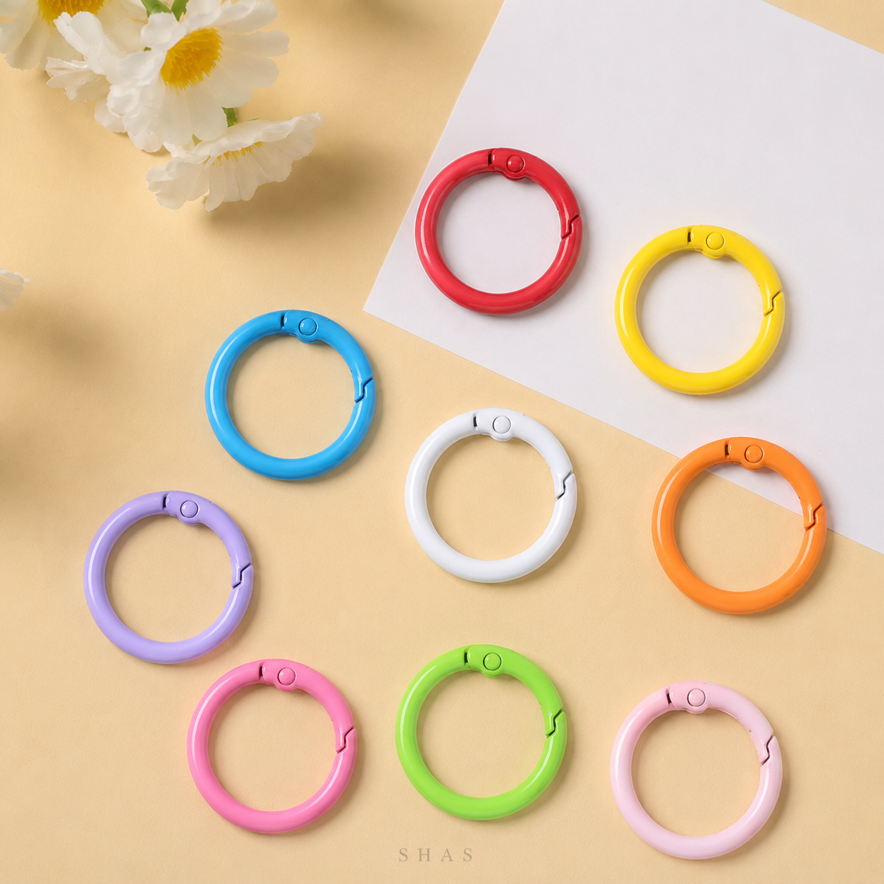 KC02 Round Spring Buckle Keychain Clasp ( 1 pc )