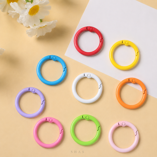 KC02 Round Spring Buckle Keychain Clasp ( 1 pc )