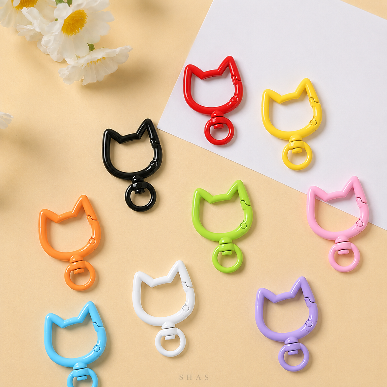 KC07 Cat Spring Buckle Keychain Clasp ( 1 pc )