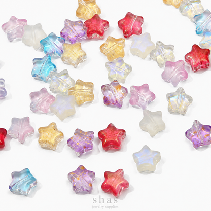 GB04B Star Glass Bead ( 1 pc ) Lampwork Bead