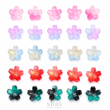 GB05A Cherry Blossom Glass Bead ( 1 pc ) Lampwork Bead