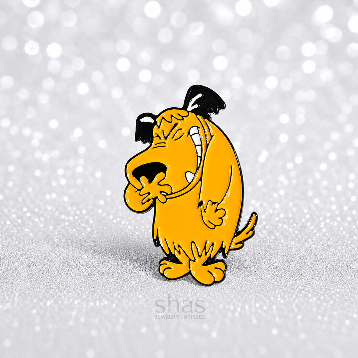 PK 157 Mischievous Dog Enamel Pin Badge ( 1 pc ) Imported Premium Quality