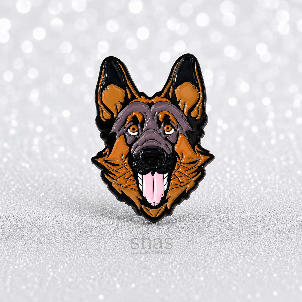 PK 162 German Shepherd Enamel Pin Badge ( 1 pc ) Imported Premium Quality