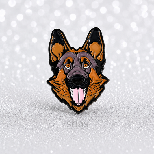 PK 162 German Shepherd Enamel Pin Badge ( 1 pc ) Imported Premium Quality