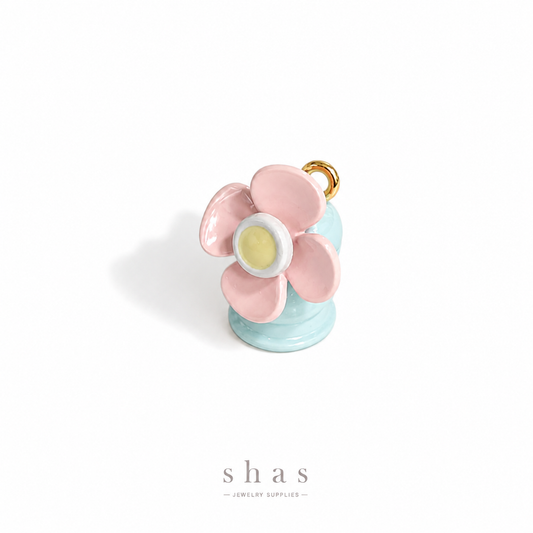 PC03G Floral Lamp 3D Charm ( 1 pc ) Premium Collectible