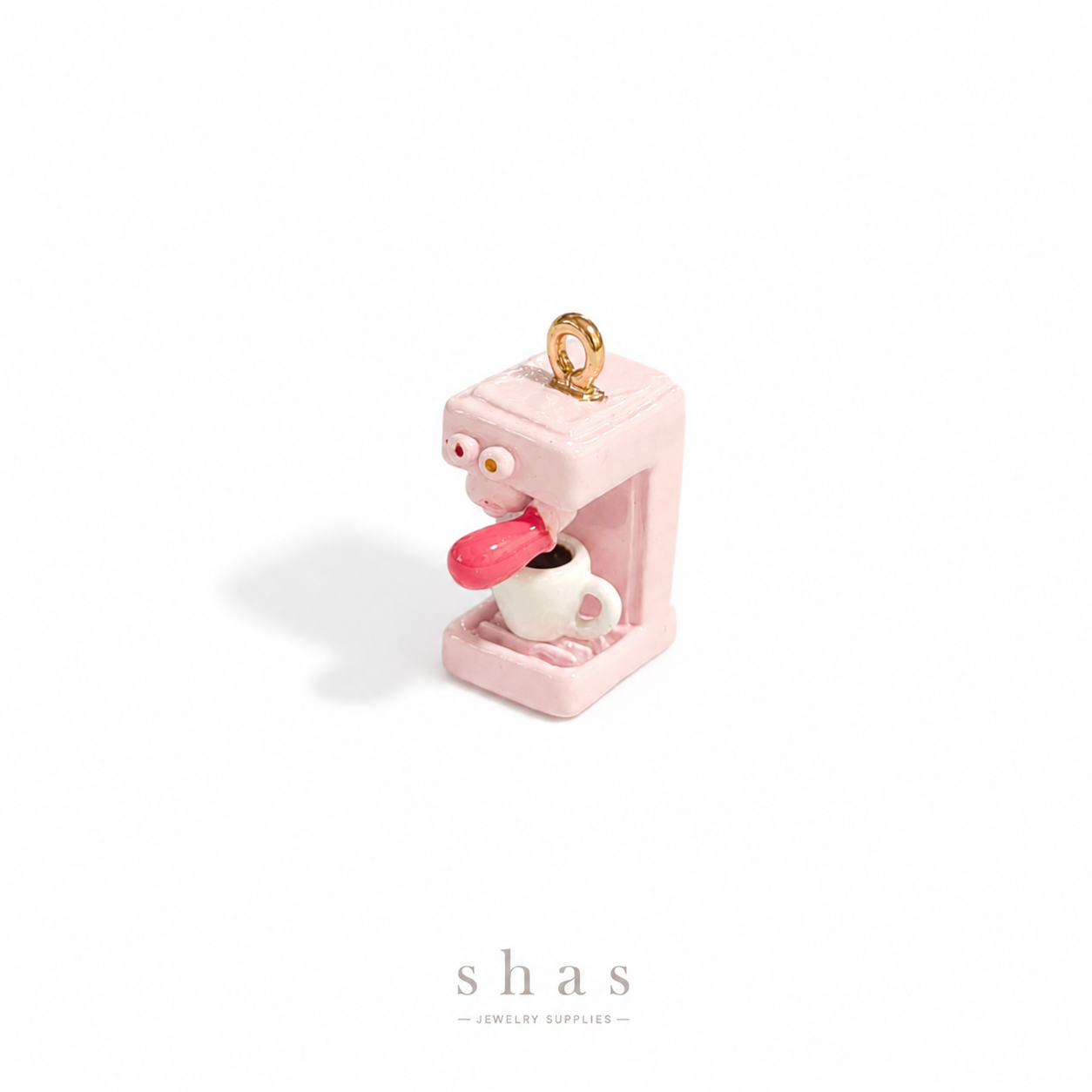 PC03W Kawaii Coffee Machine 3D Charm ( 1 pc ) Premium Collectible