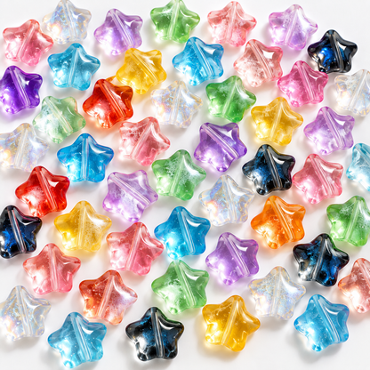 GB67 Star Glass Beads ( 1 pc ) Czech Bead