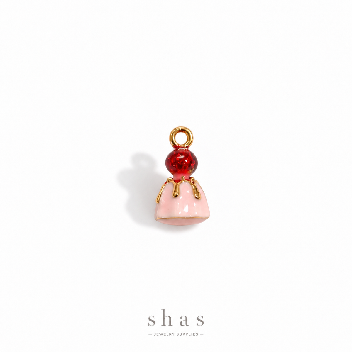 PC05U Strawberry Cake 3D Enamel Charm ( 1 pc ) Premium Collectible