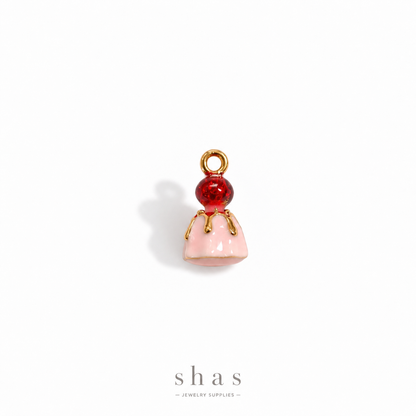PC05U Strawberry Cake 3D Enamel Charm ( 1 pc ) Premium Collectible