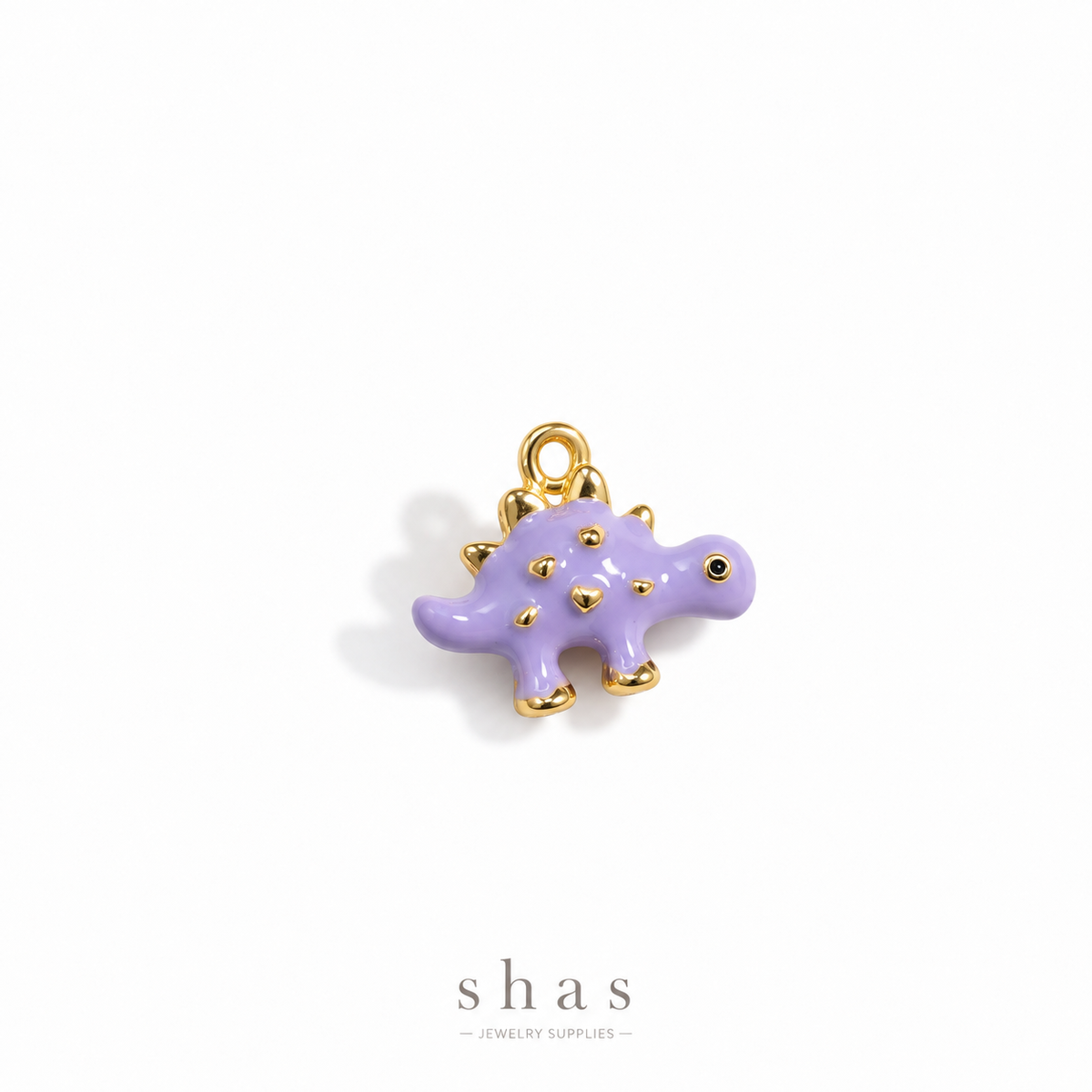 PC05Z Purple Dino 3D Enamel Charm ( 1 pc ) Premium Collectible